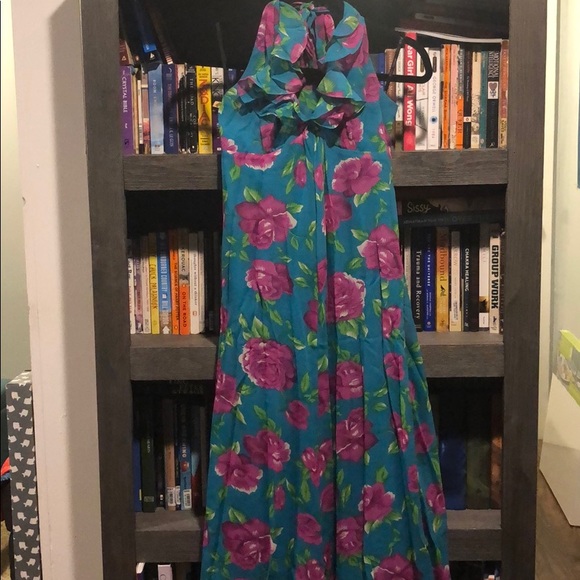 Betsey Johnson signature floral maxi dress - Picture 1 of 9